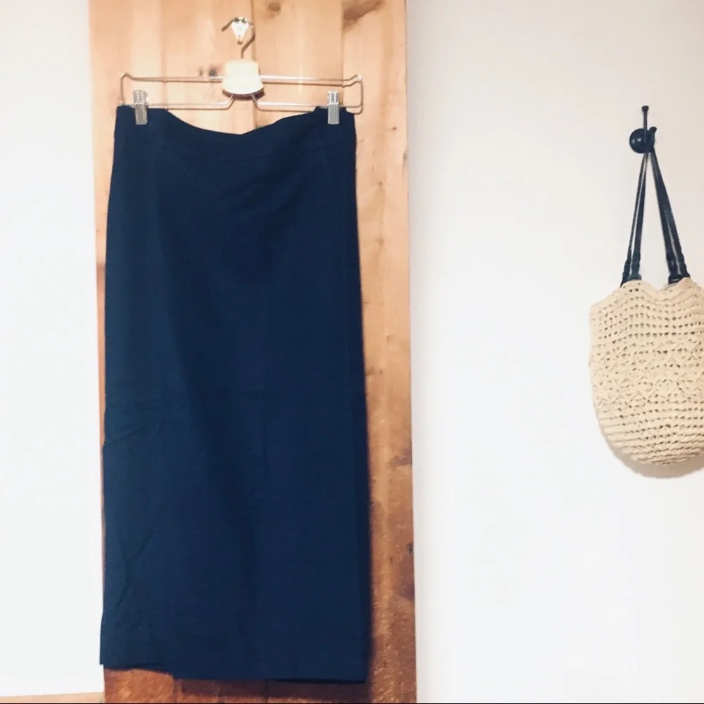 NEW wool blend navy skirt